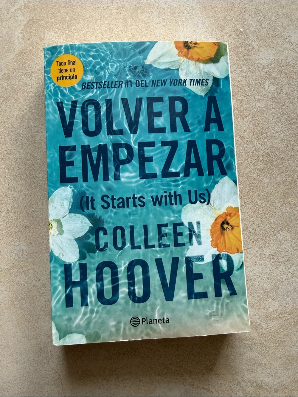 Colleen Hoover Volver a Empezar (It Starts with Us) - Blue Cover Spanish version